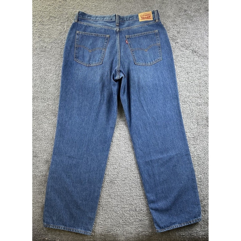 Levis 94 Baggy Jeans Womens 32 Blue Medium Wash High Rise Straight A3510-0008